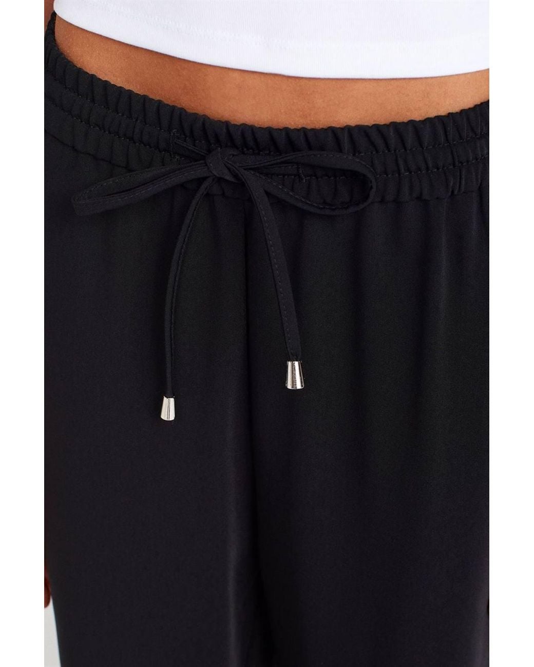 Dilvin Blue Wide-Leg Crepe Trousers