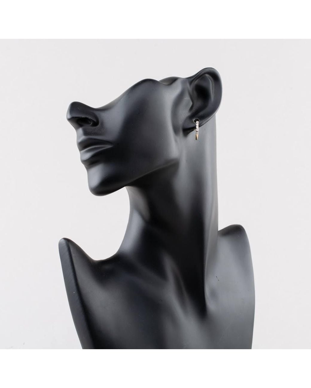 T.H.Baker Metallic 9Ct 0.05Ct Diamond Hoop Earrings The48230-05 (Yg)
