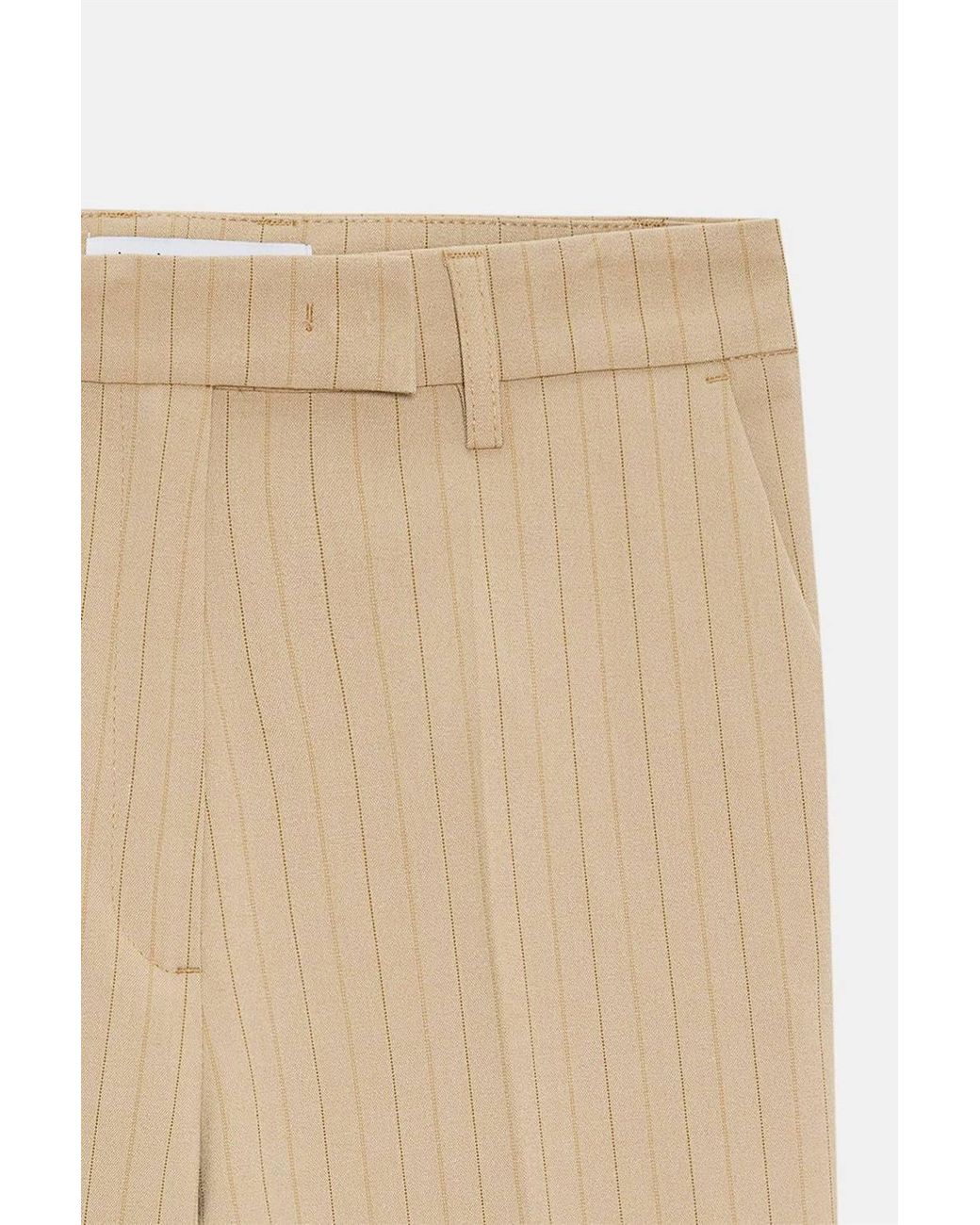 Dilvin Yellow High-Waist Wide-Leg Trousers
