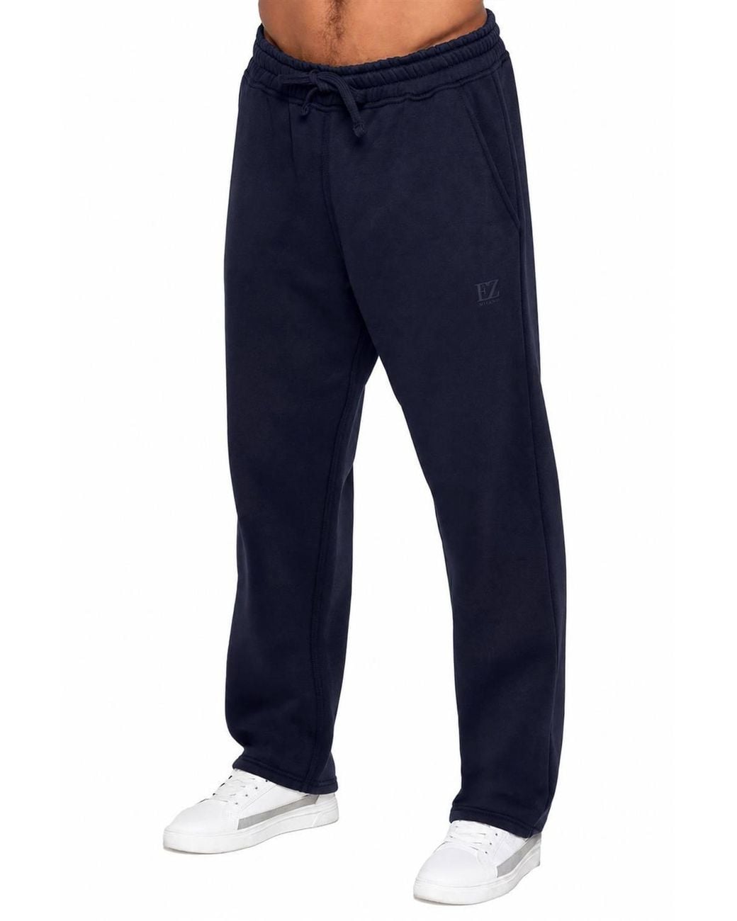 Enzo Blue Half Zip Collared Tracksuit Set for men