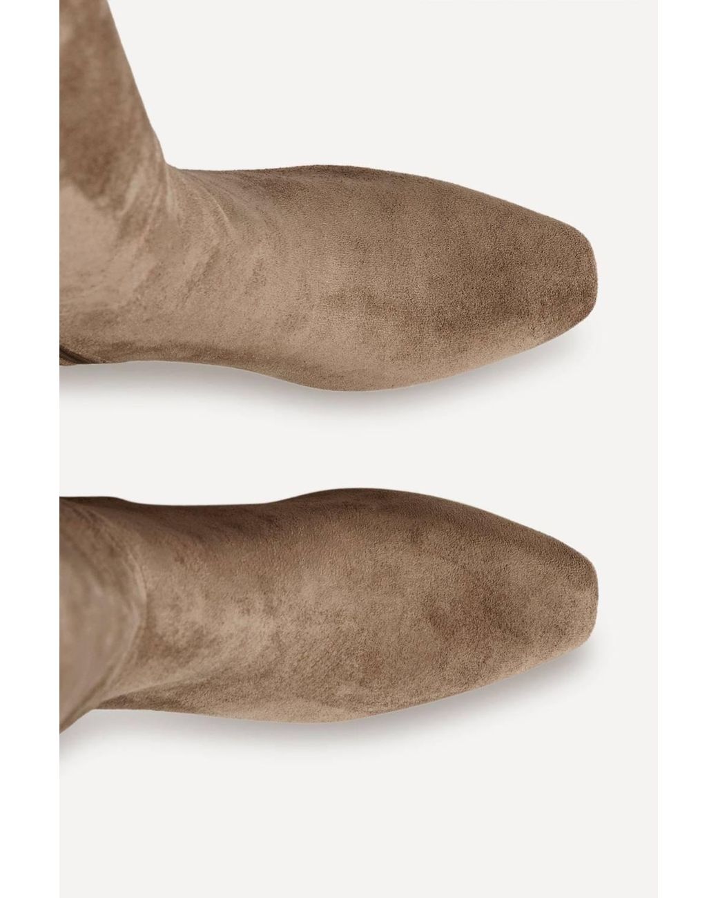 Linzi Brown Signature Mocha Faux Suede Heeled High Leg Boots