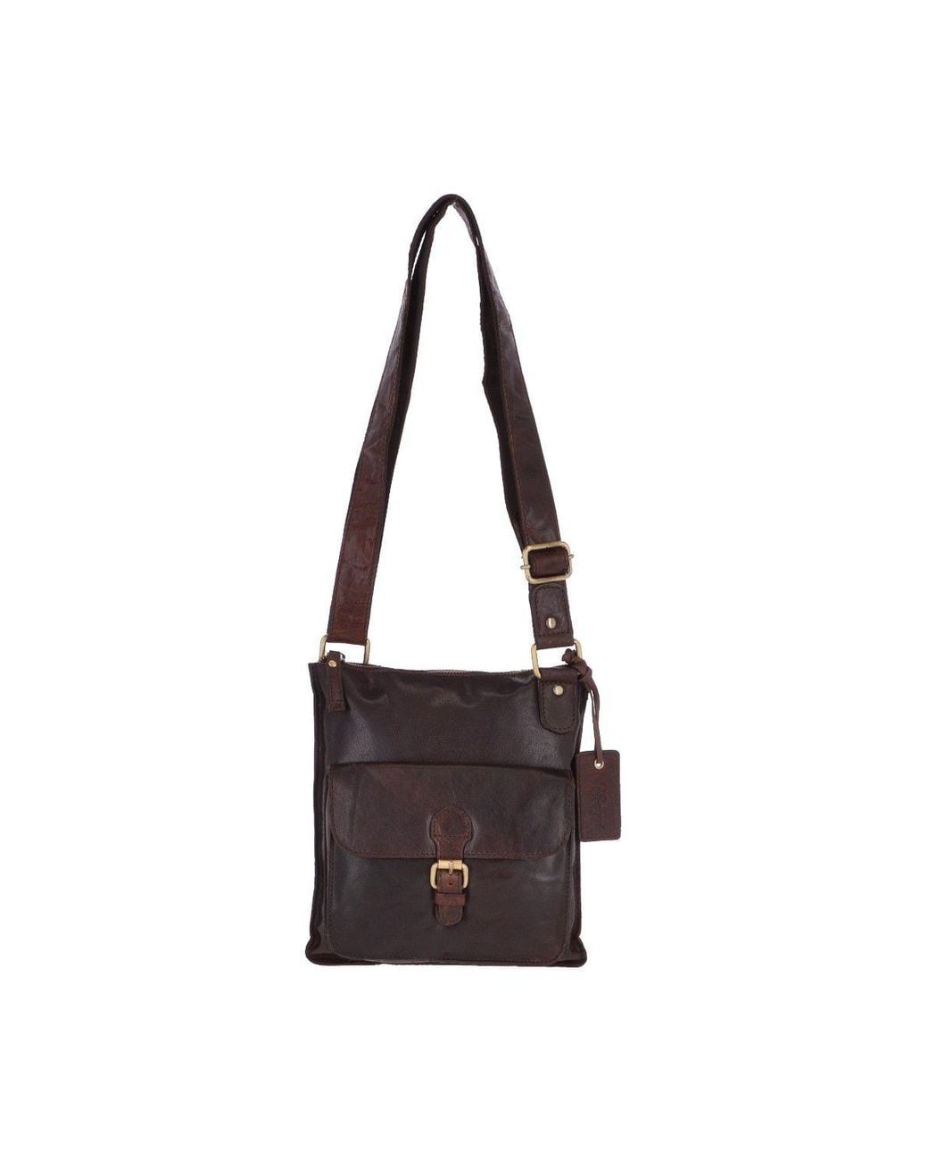 Ashwood Leather Black Vintage Small Leather Shoulder Bag