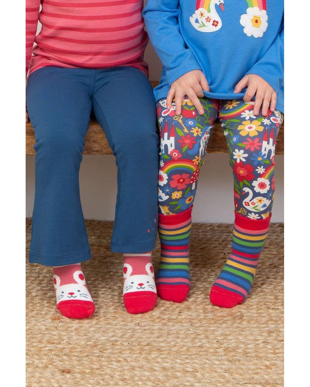 Kite Red Mrs Mouse Grippy Socks