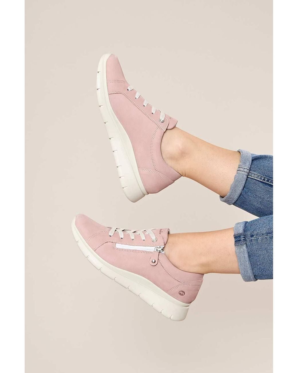 Moshulu Pink 'Kensey' Casual Lightweight Trainers