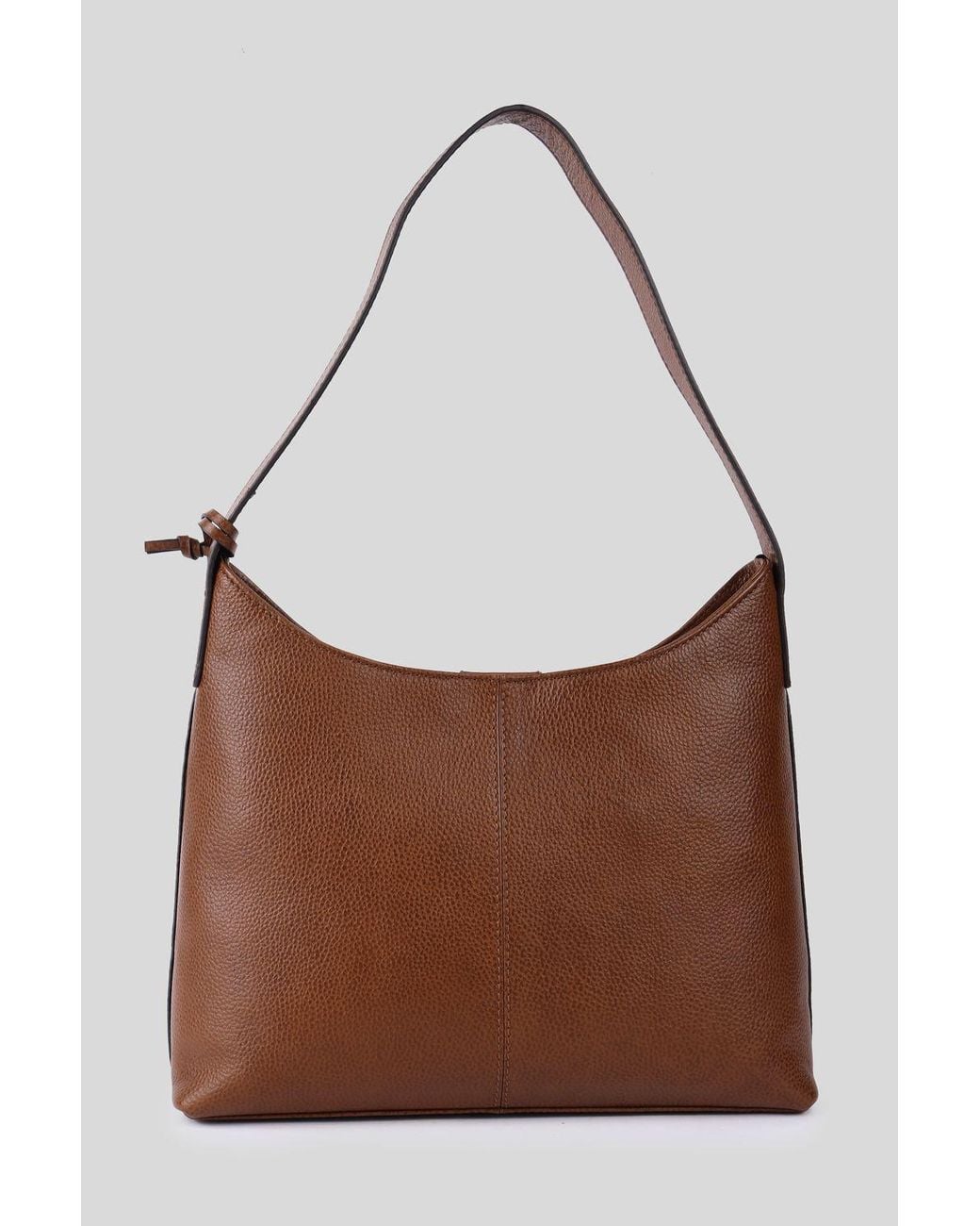 Ashwood Leather Brown 'Splendore Di Milano' Real Leather Hobo Shoulder Bag