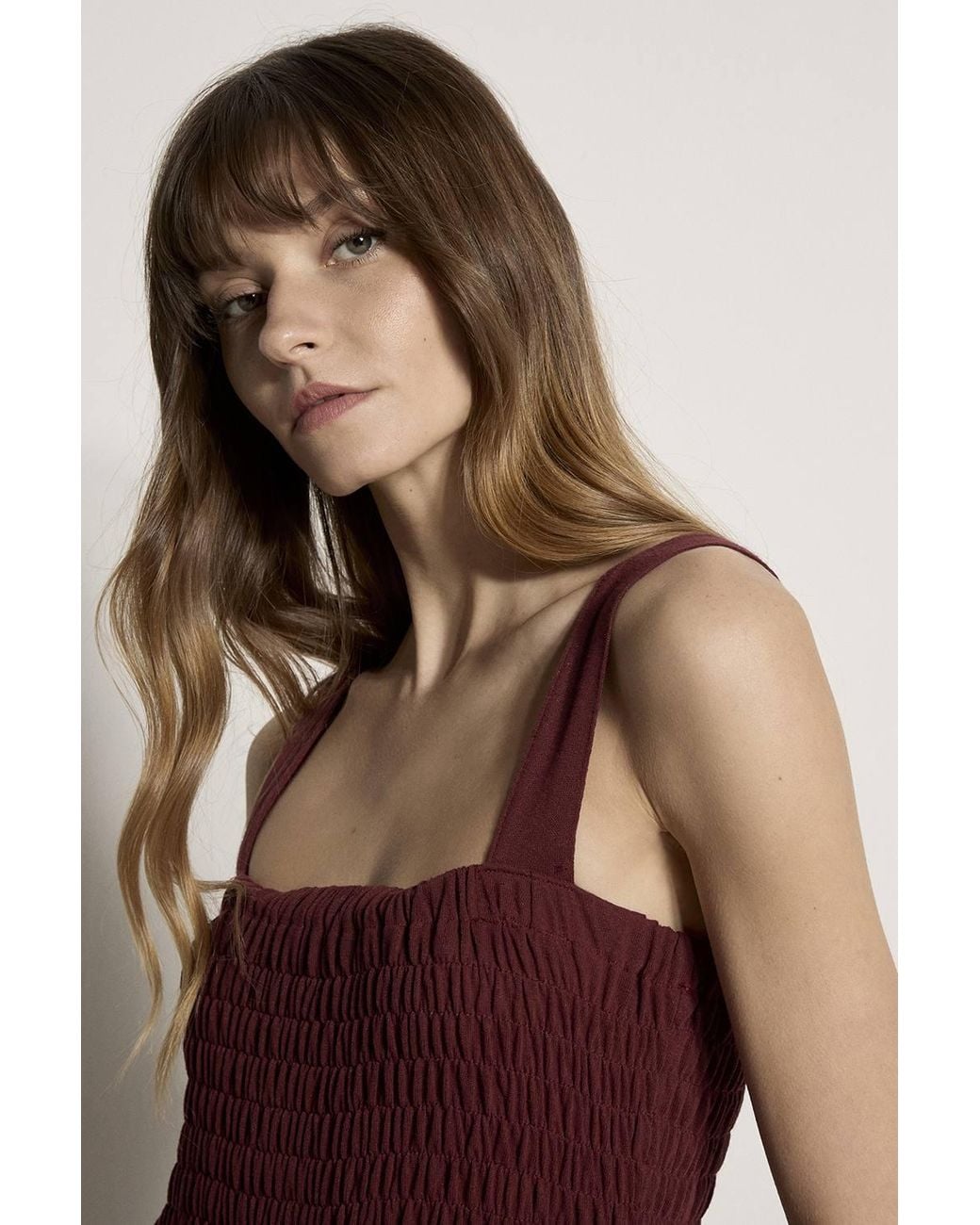 Apricot Purple Wide-Leg Cotton Blend Jersey Jumpsuit