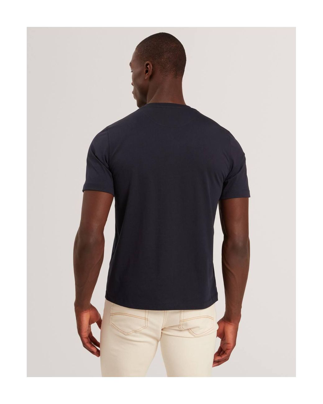 Ted Baker Blue Sionan Box Print T-Shirt for men
