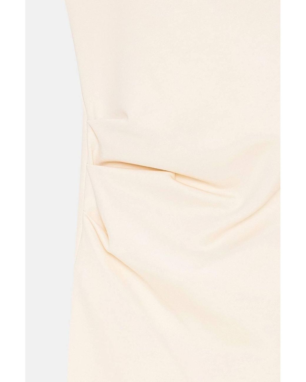 Dilvin Natural Sleeveless Bodycon Midi Dress