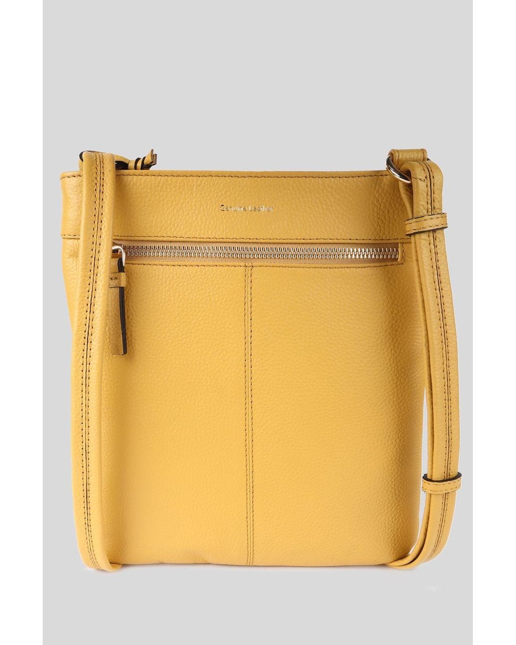 Ashwood Leather Yellow 'Heaven' Real Leather Cross Body Bag