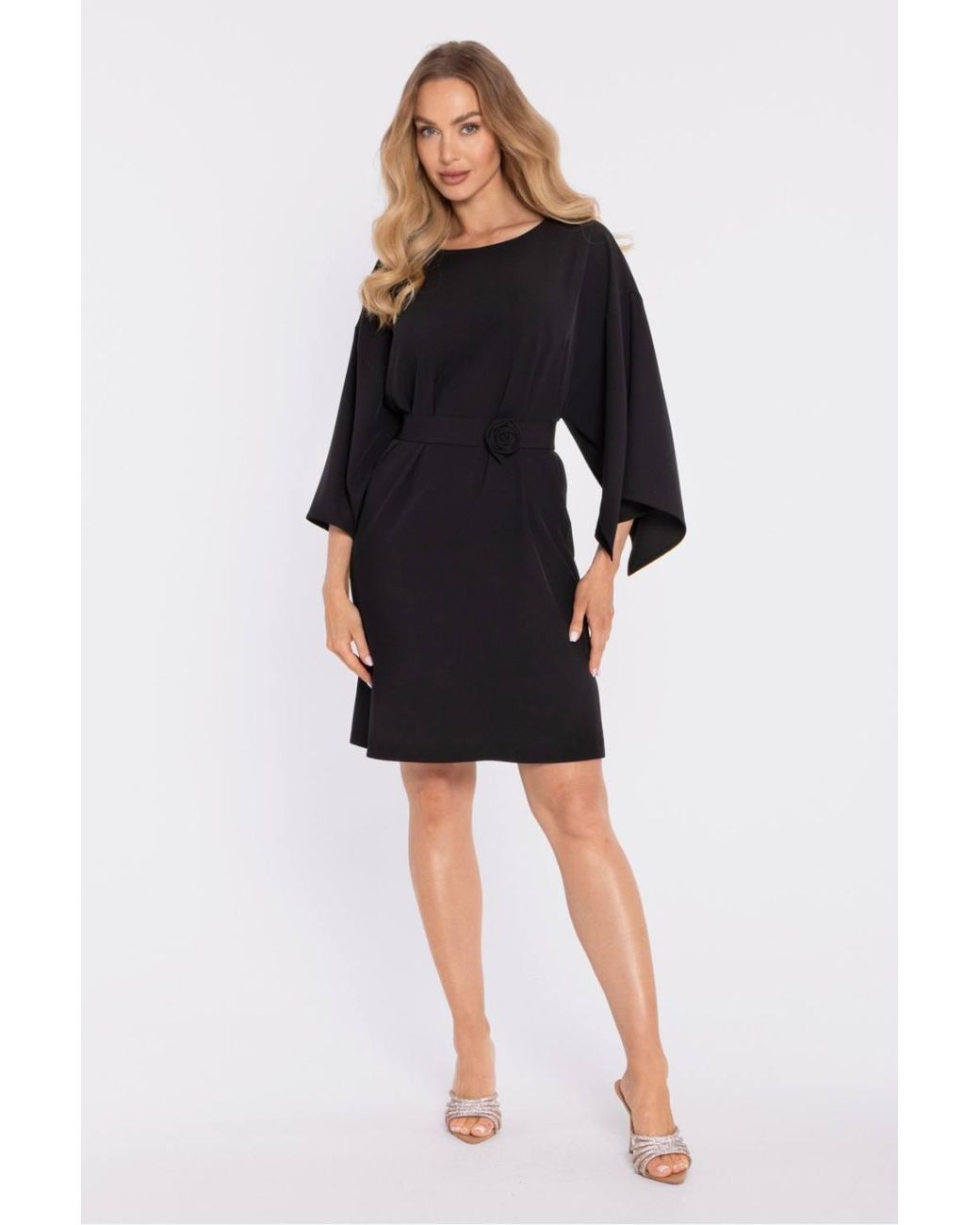 Love Lace Blue Essential Stretch Long Sleeve Dress