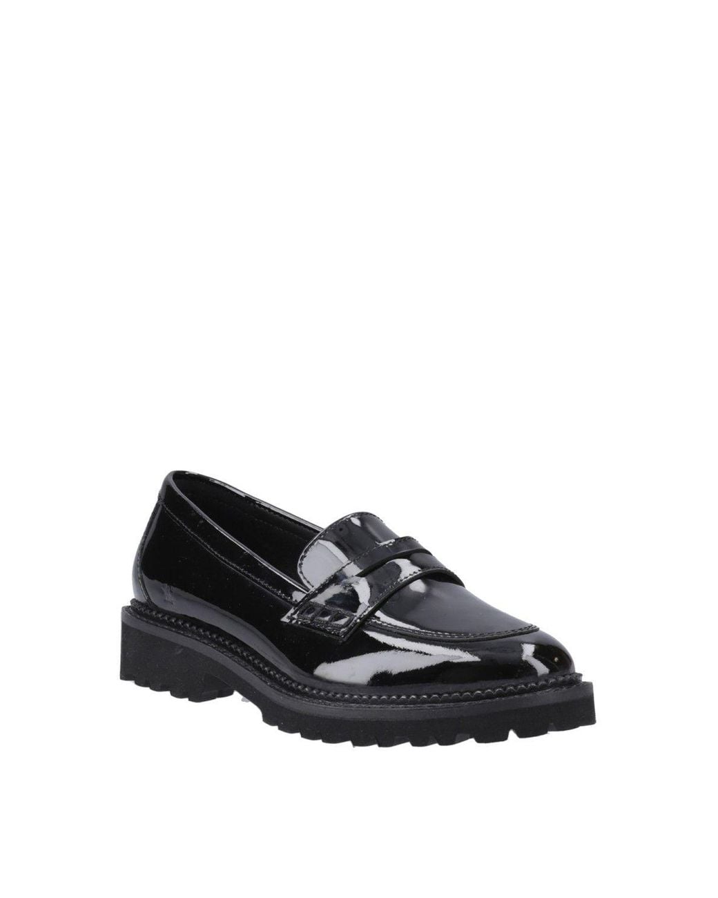 Hush Puppies Black Grazia Loafer Patent Senior