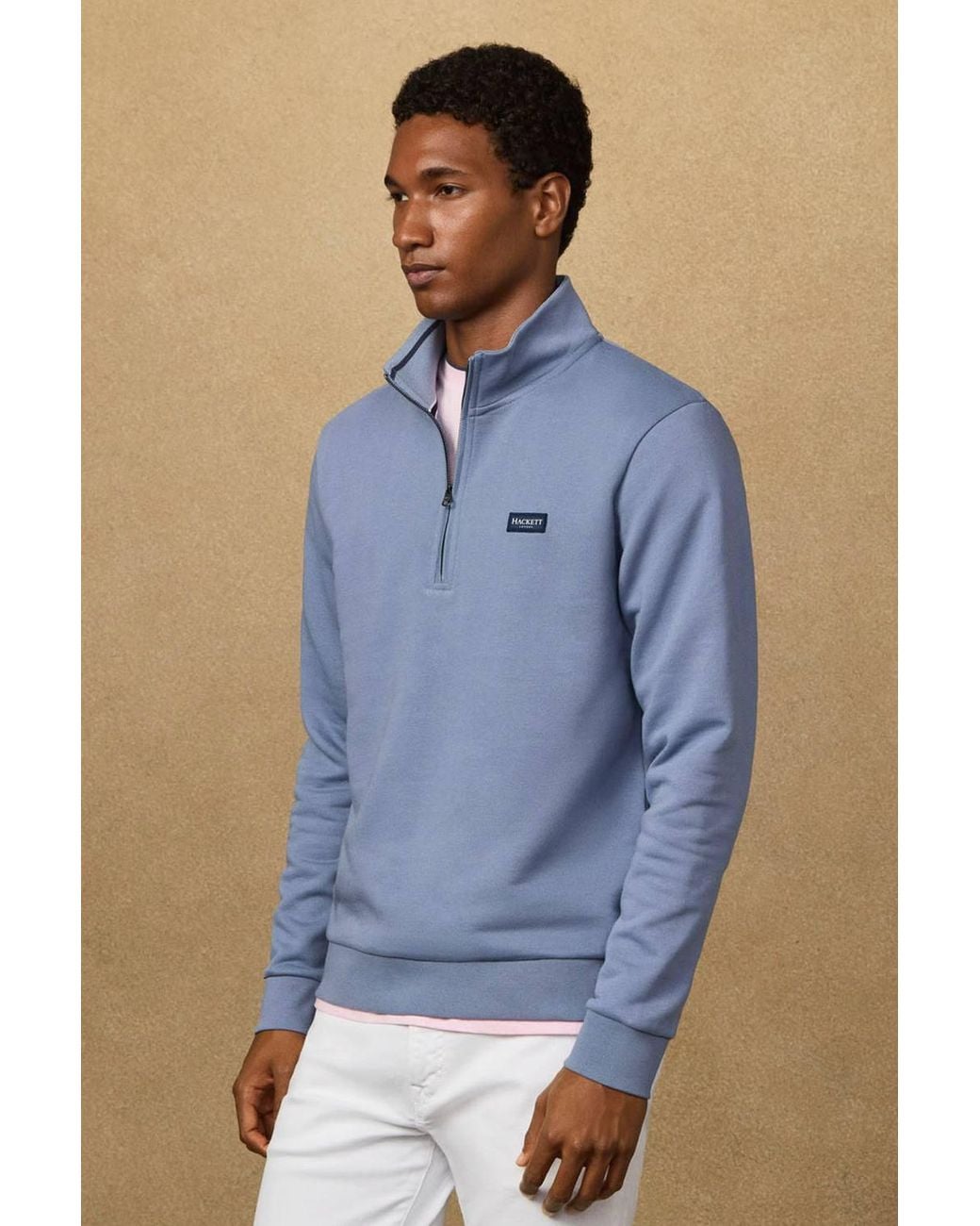 Hackett Blue Heritage Badge Sweatshirt for men