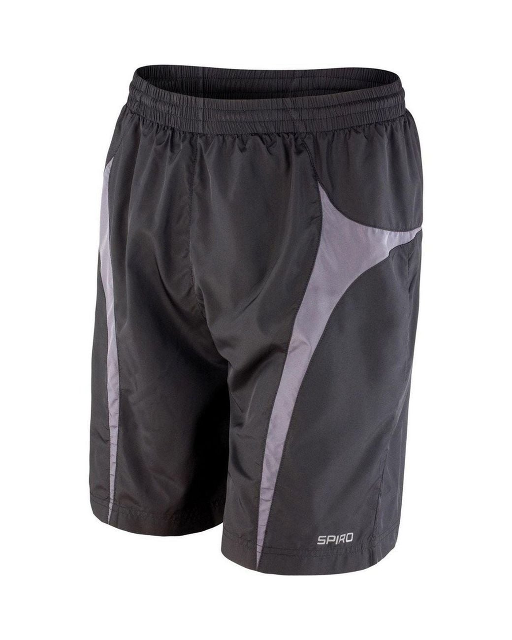 Spiro Black Team Micro-Lite Mesh Lining Shorts for men