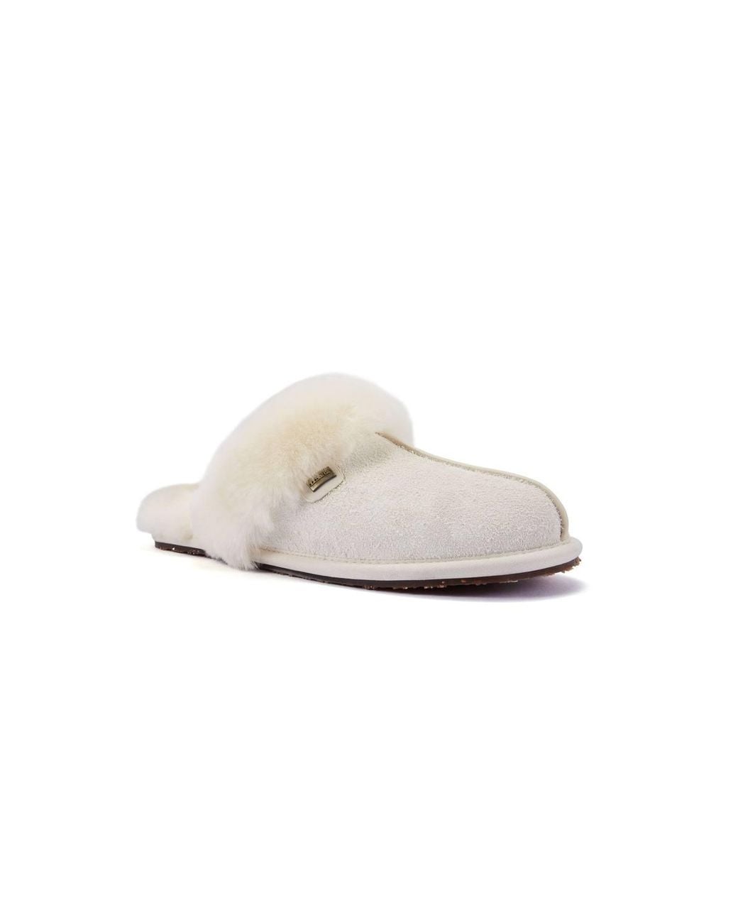 Australia Luxe White Summer Mule Slippers