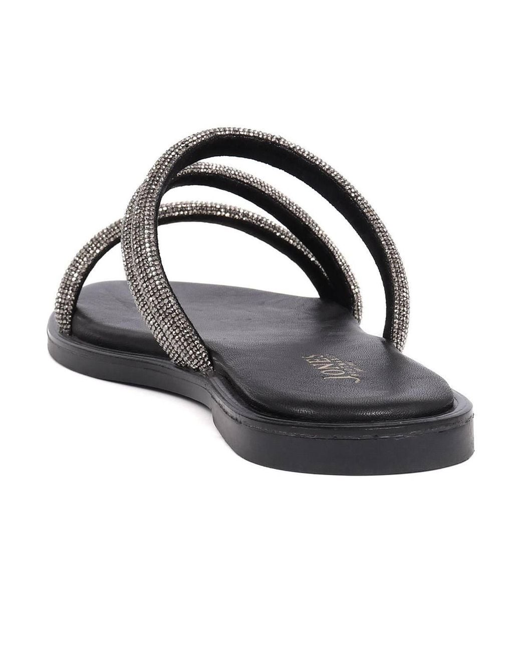 Jones Bootmaker Black Ghita Calf Leather Sandals