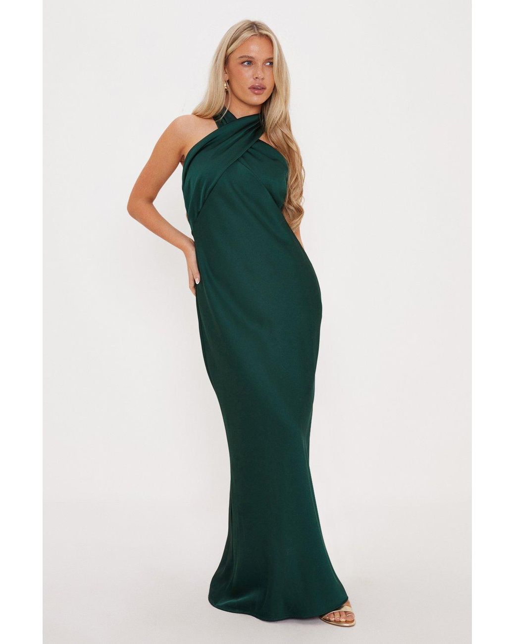 Oasis daisy haze twist shop neck dress