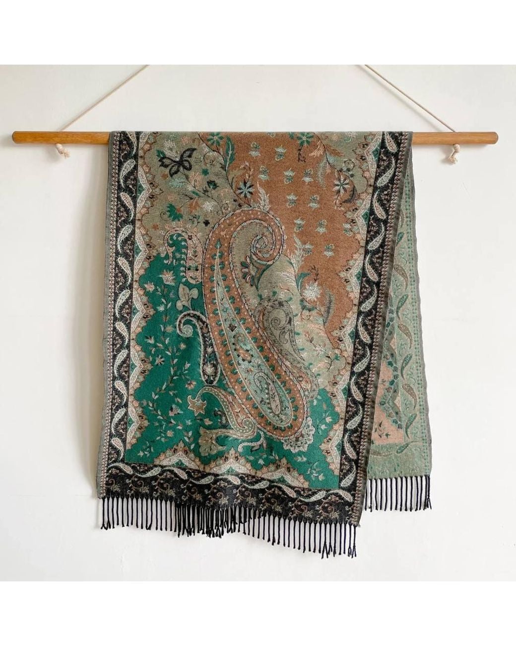 Lemon Daisy Accessories Green Mina Autumn Winter Scarf Shawl