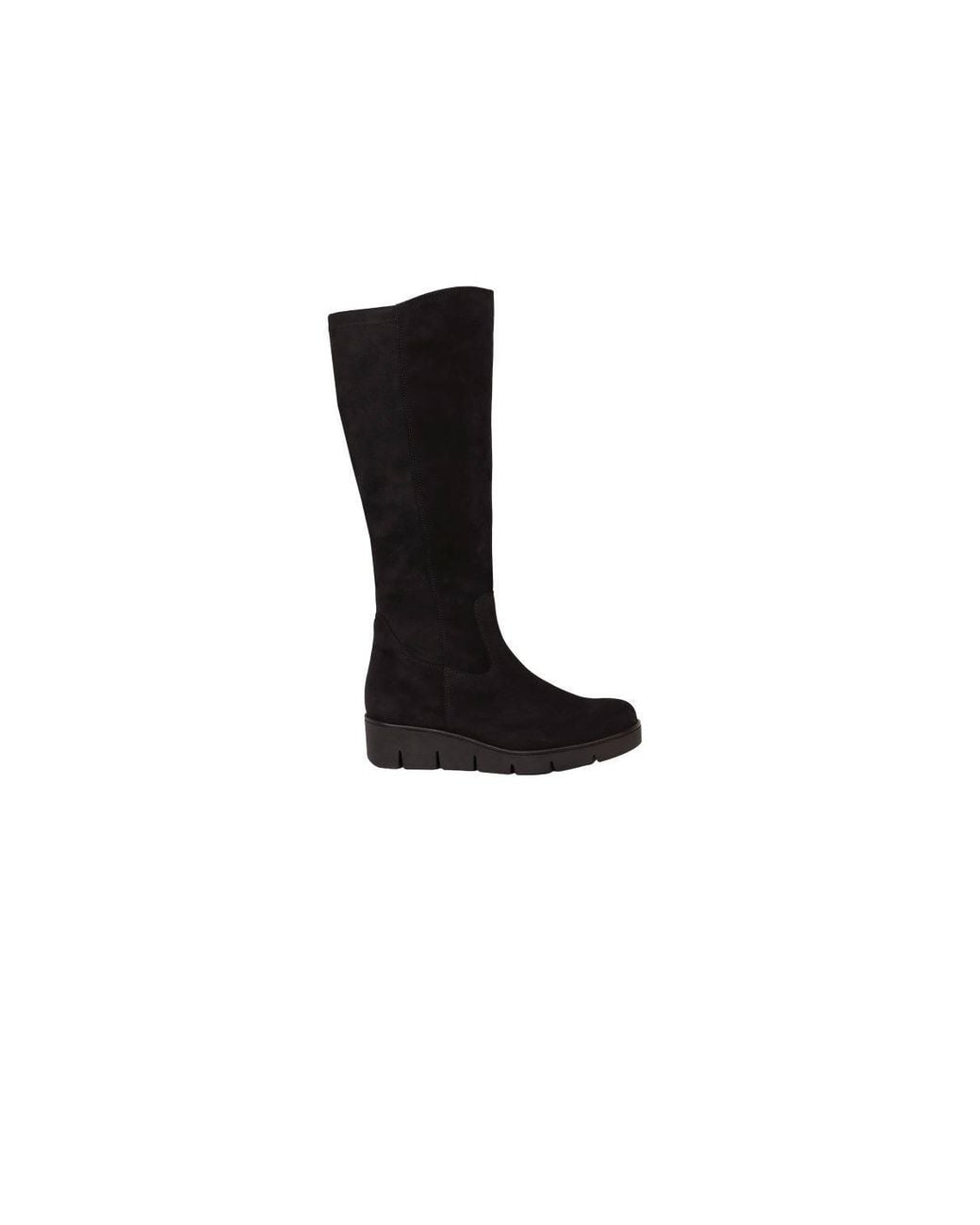 Gabor Black 'Envision' Wedge Heeled Knee High Boots