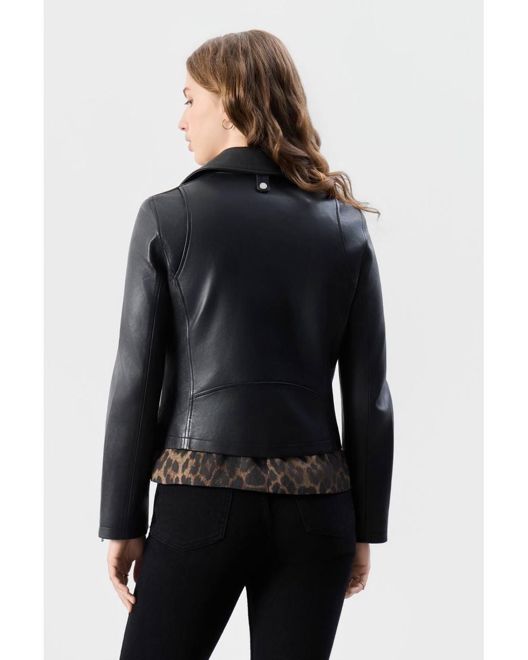 Bolongaro Trevor Black Real Leather Molly Biker Jacket