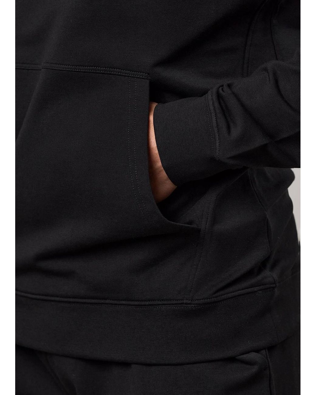 Gym King Black Lightweight Loopback Hoodie Victory for men