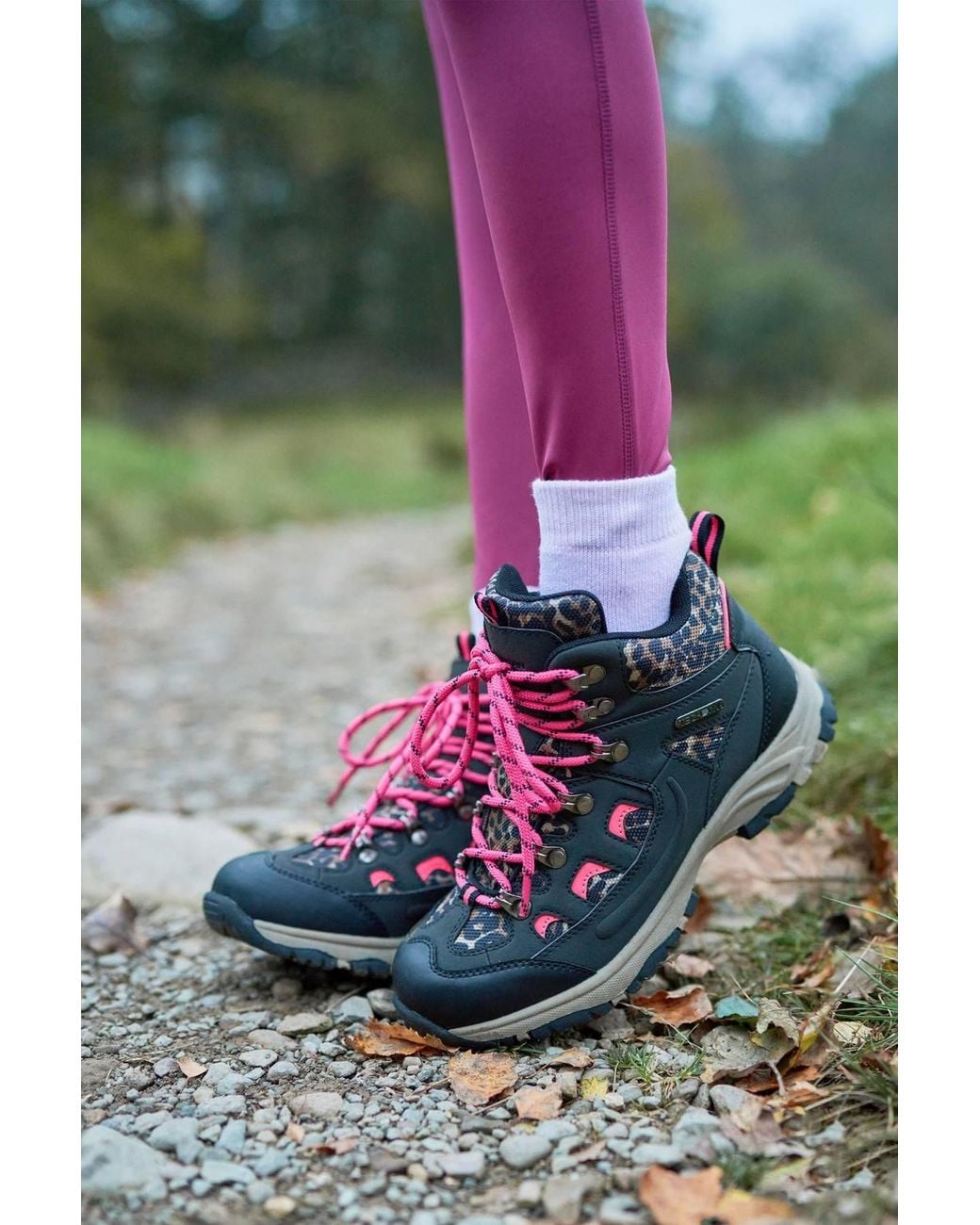 Mountain Warehouse Gray 'Adventurer' Printed Fully Waterproof Isodry Durable Cushioned Boots