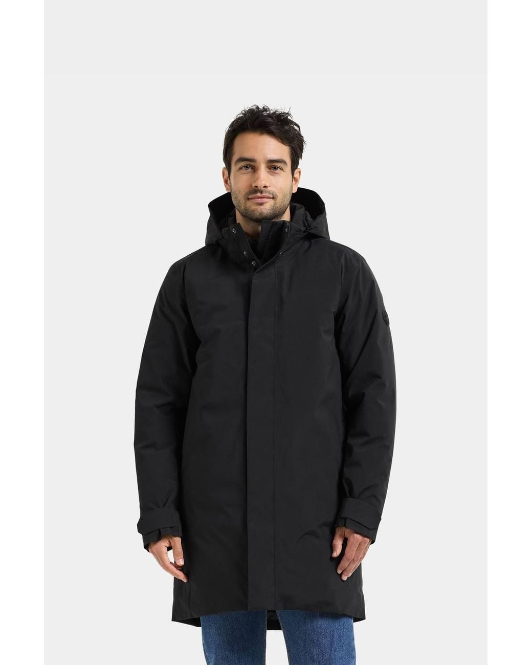 Didriksons Black Hektor Waterproof Breathable Padded Winter Parka for men