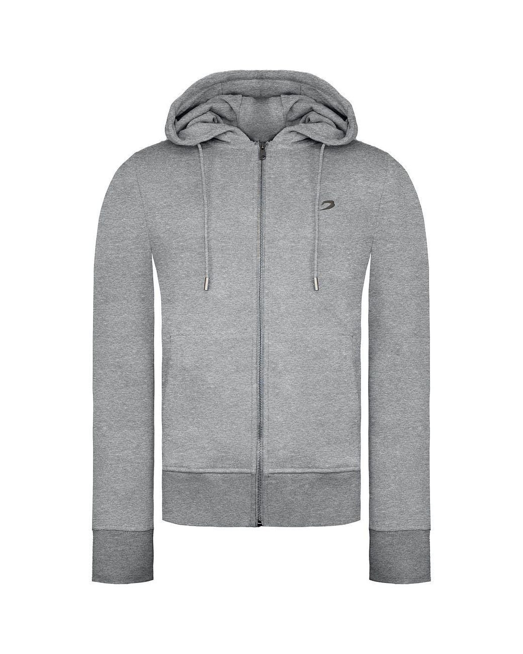 BOXRAW Gray Long Sleeve Zip Up Graphic Logo Marciano Track Jacket for men