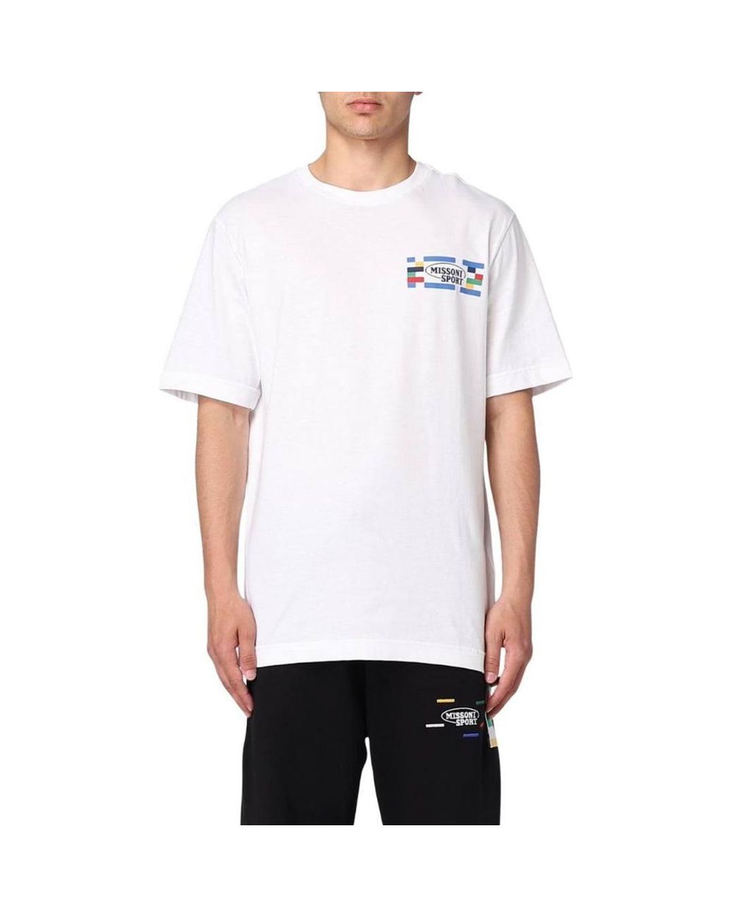 Missoni White Short-Sleeved T-Shirt for men