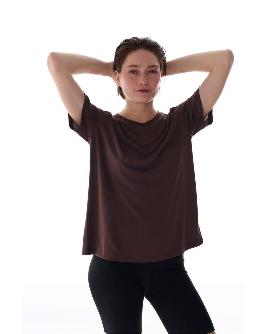 Penti Brown Modal T-Shirt Crew Neck