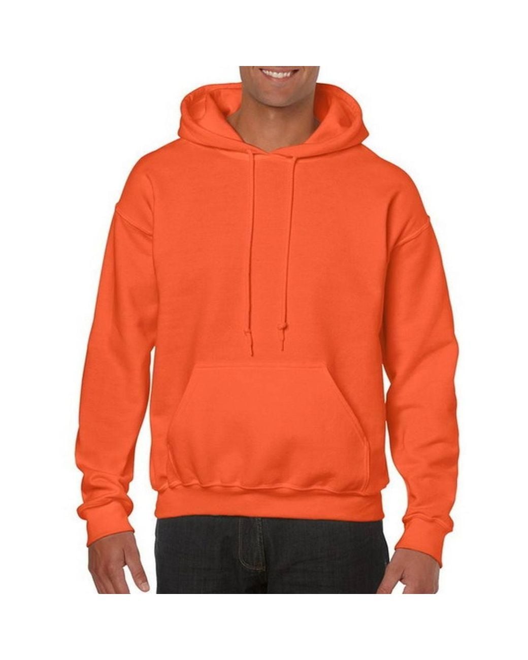 Gildan Orange Heavy Blend Adult Hooded Sweatshirt Hoodie