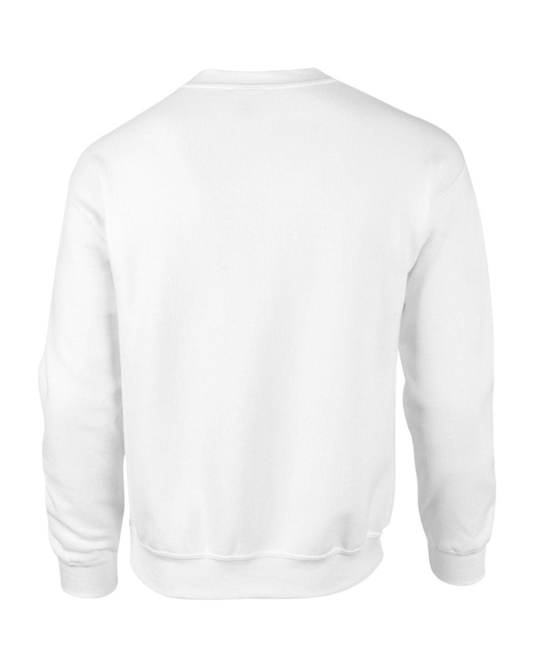 Gildan White Dryblend Adult Set-In Crew Neck Sweatshirt