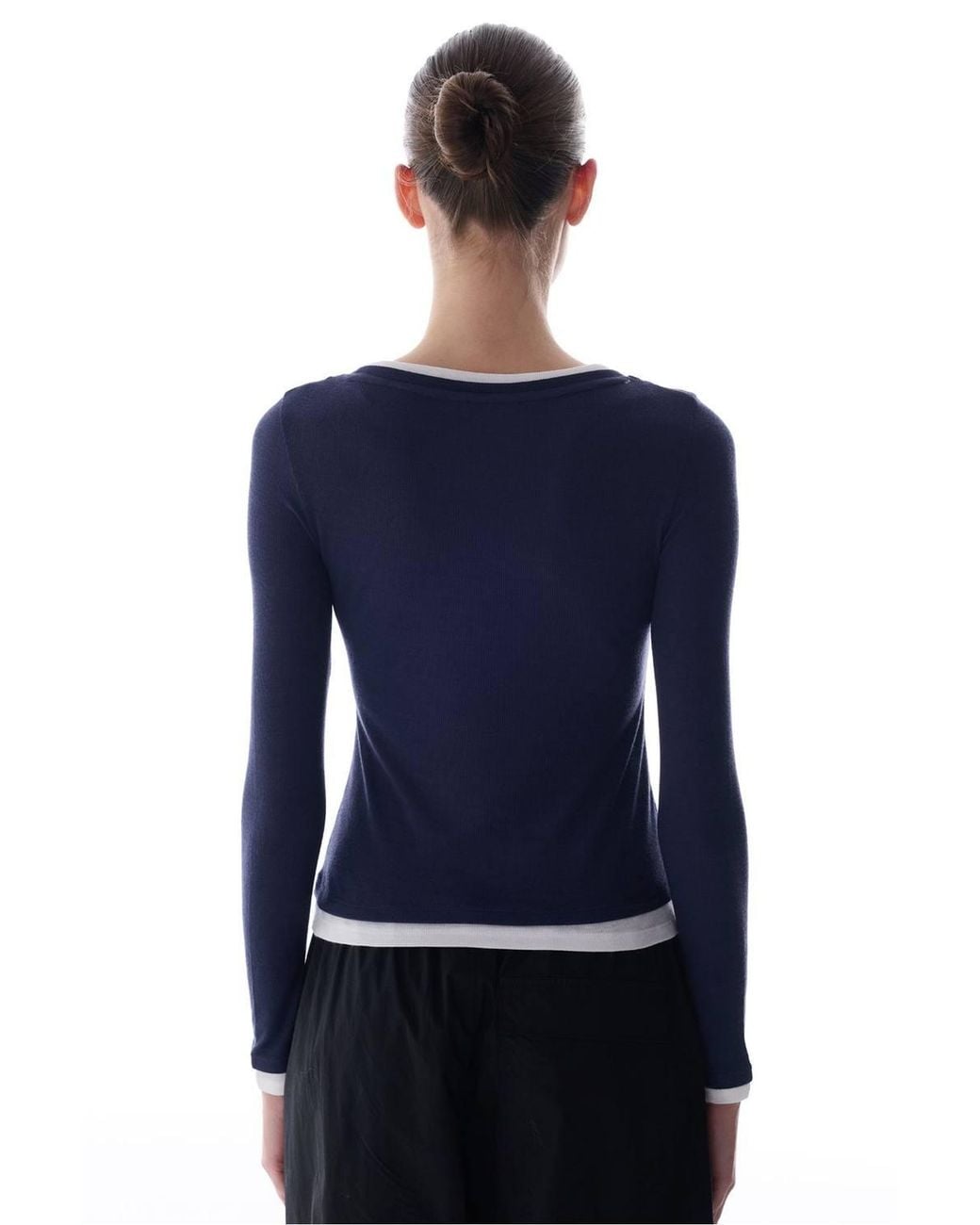 Penti Blue Breathable Long Sleeve Basic Top