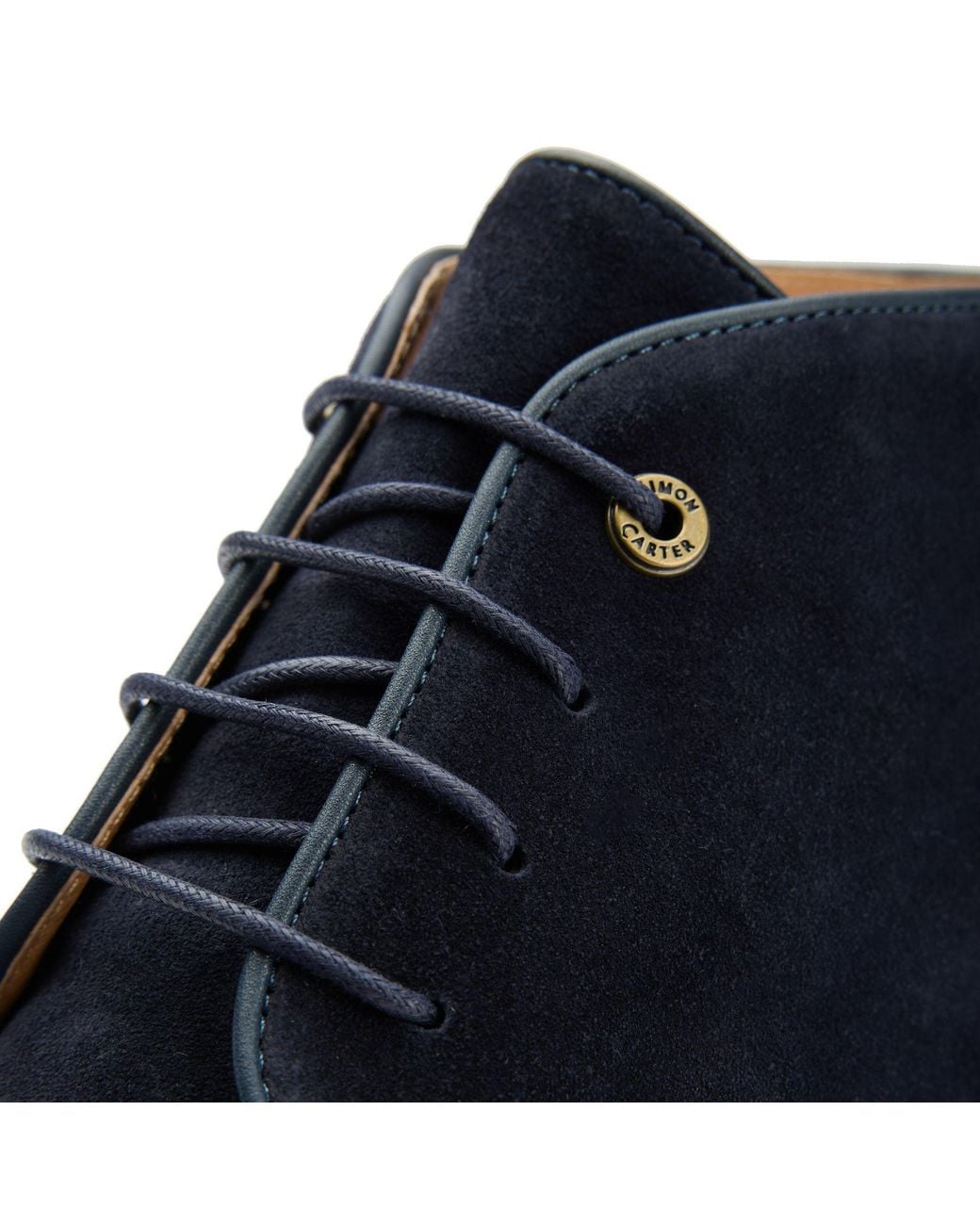 Simon Carter Blue Allos Chukka Boots for men