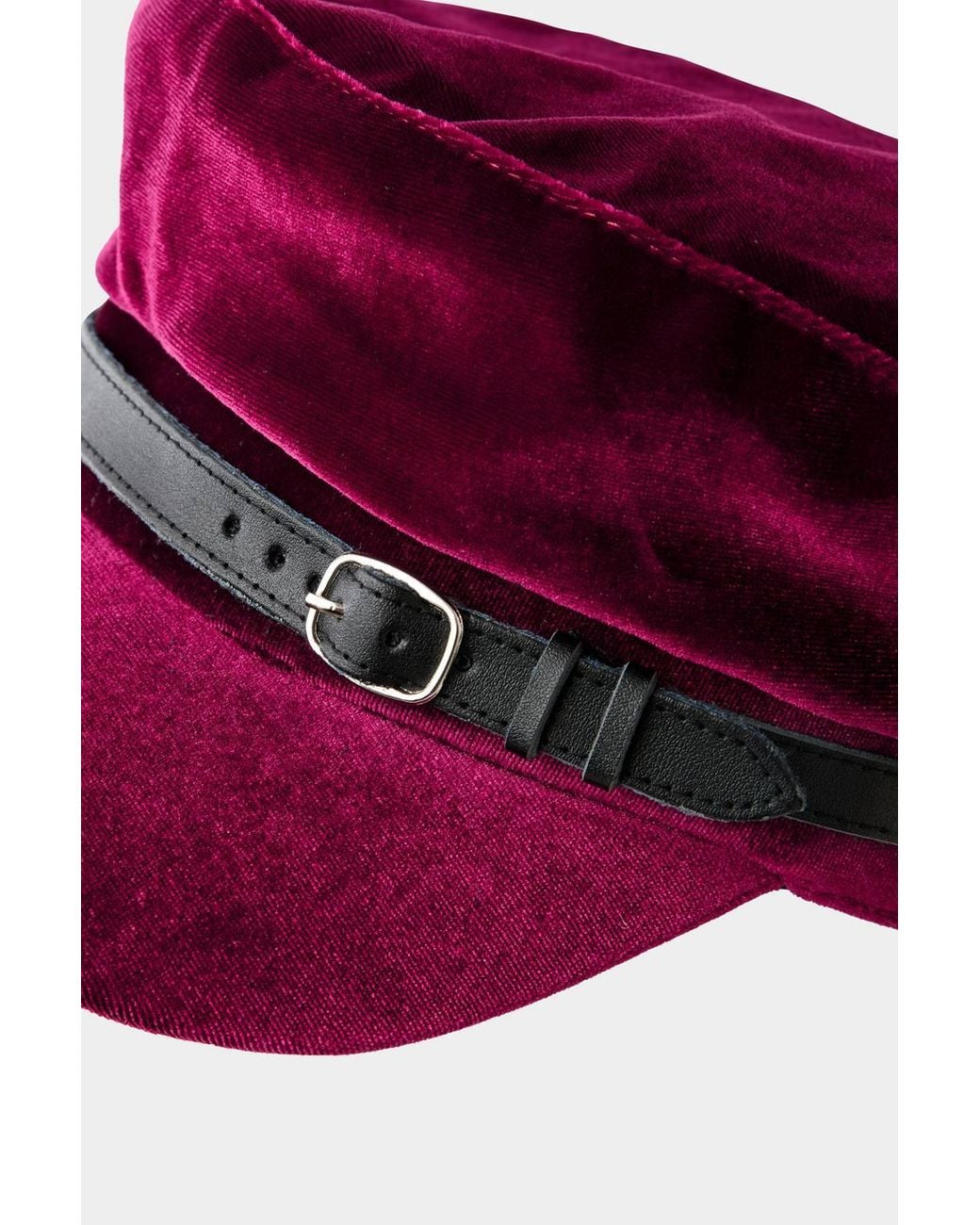 Joe Browns Pink Velvet Train Driver Cap