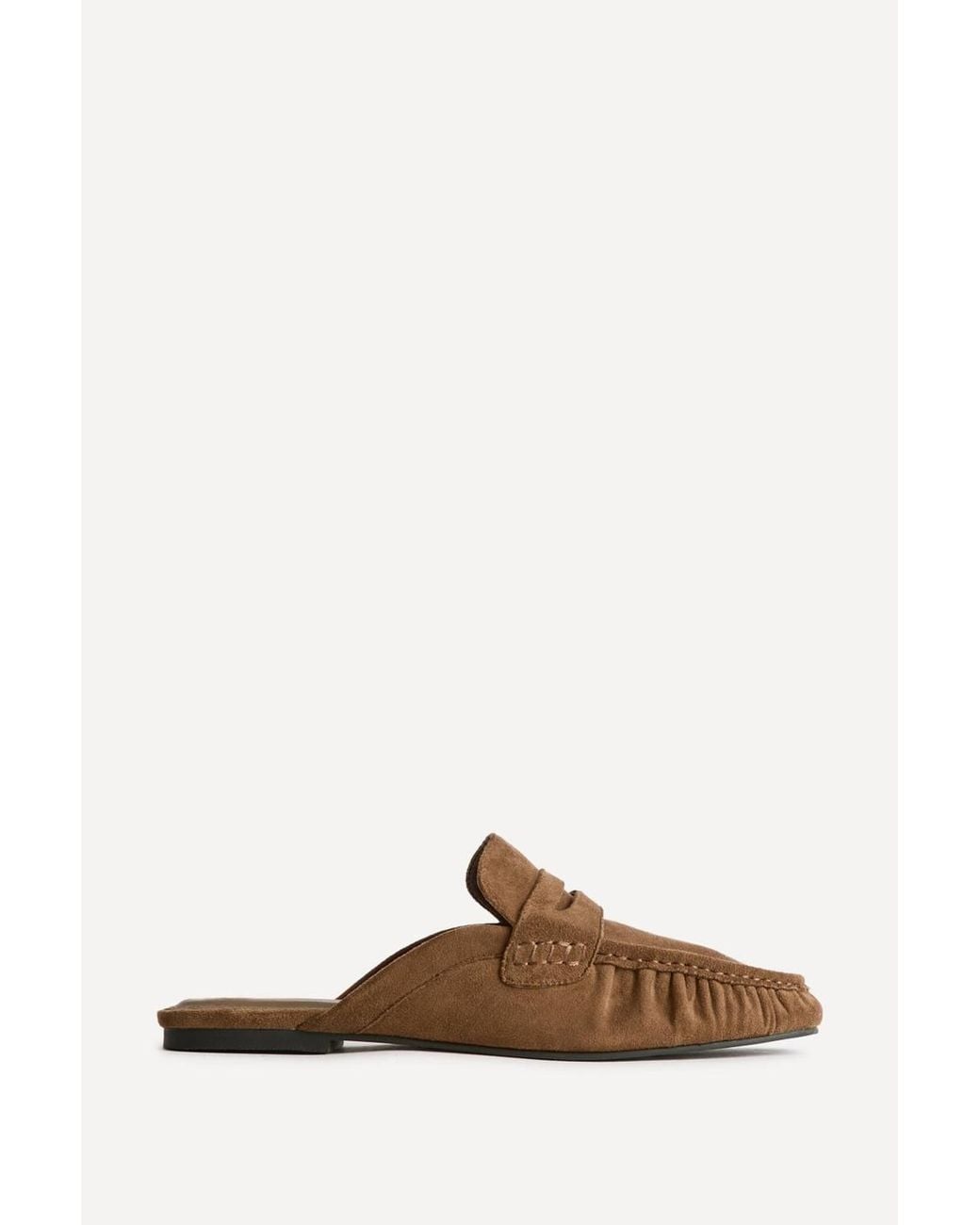 Linzi Brown Journal Ruched Square Toe Mules