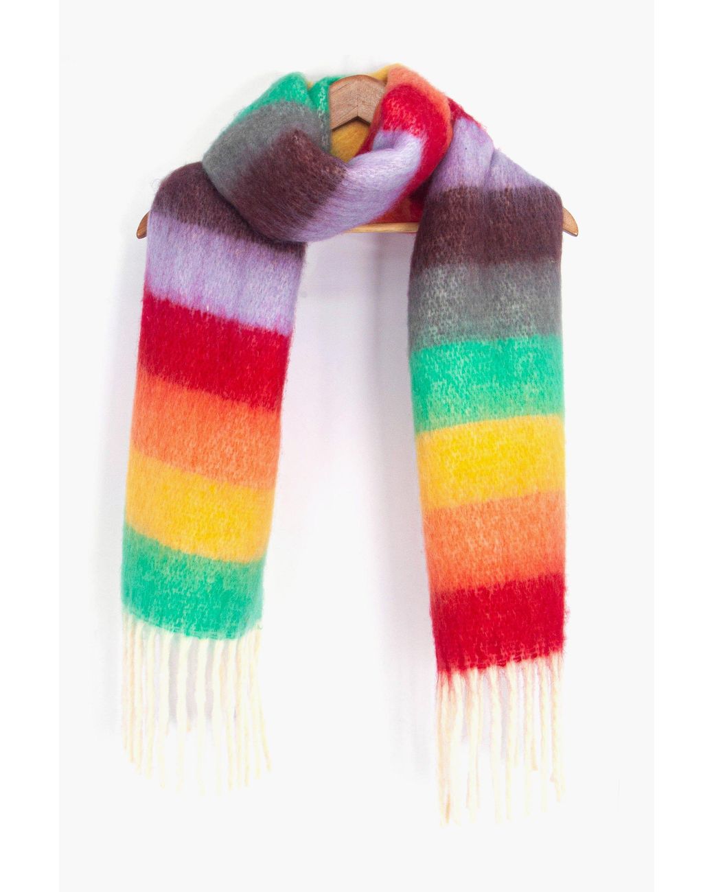 SARTA Multicoloured Stripe Heavyweight Winter Scarf