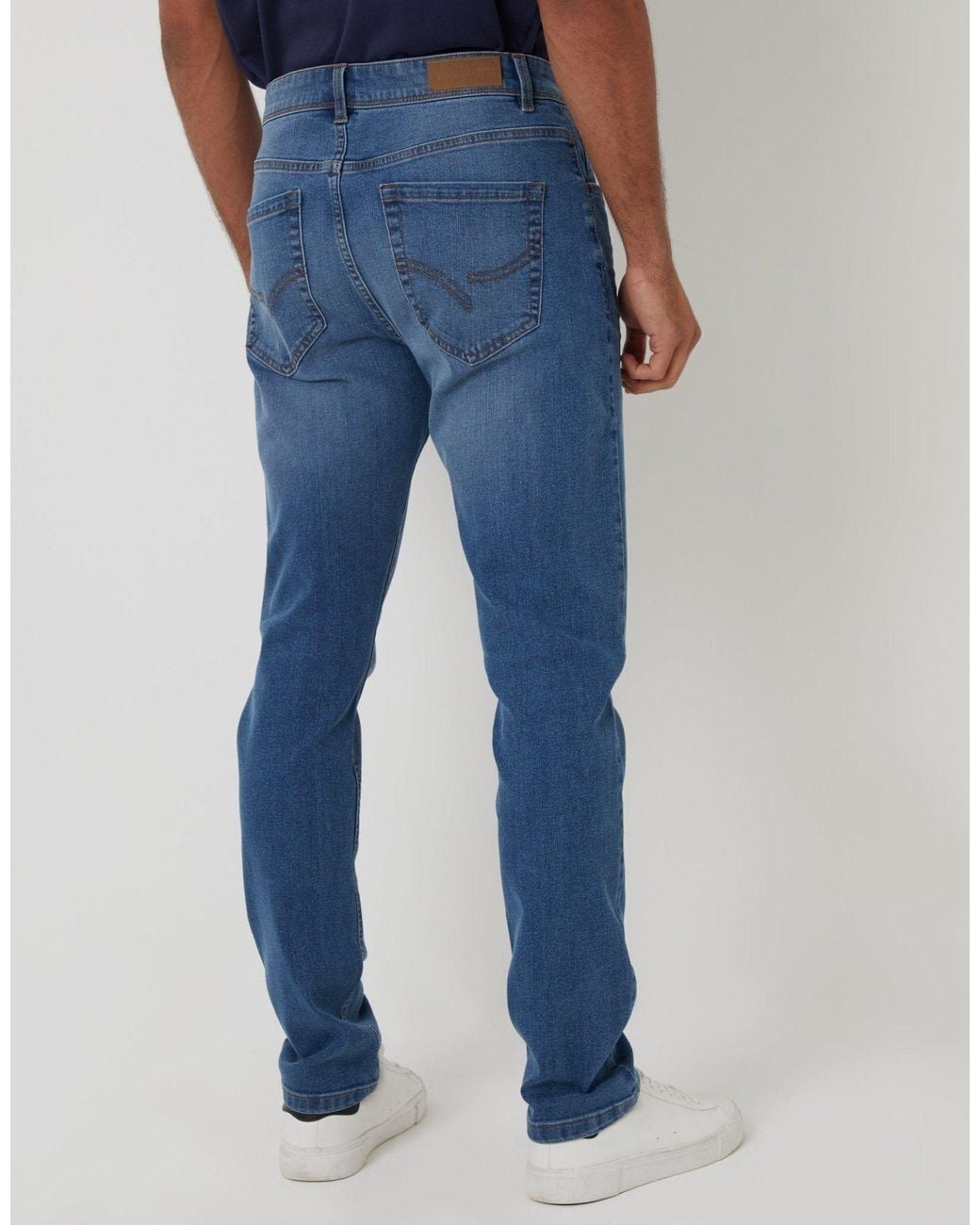 Threadbare Blue Slim Fit Jeans for men