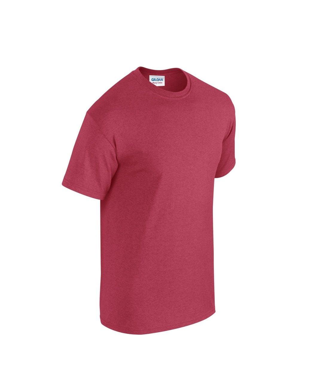 Gildan Pink Plain Cotton Heavy T-Shirt for men