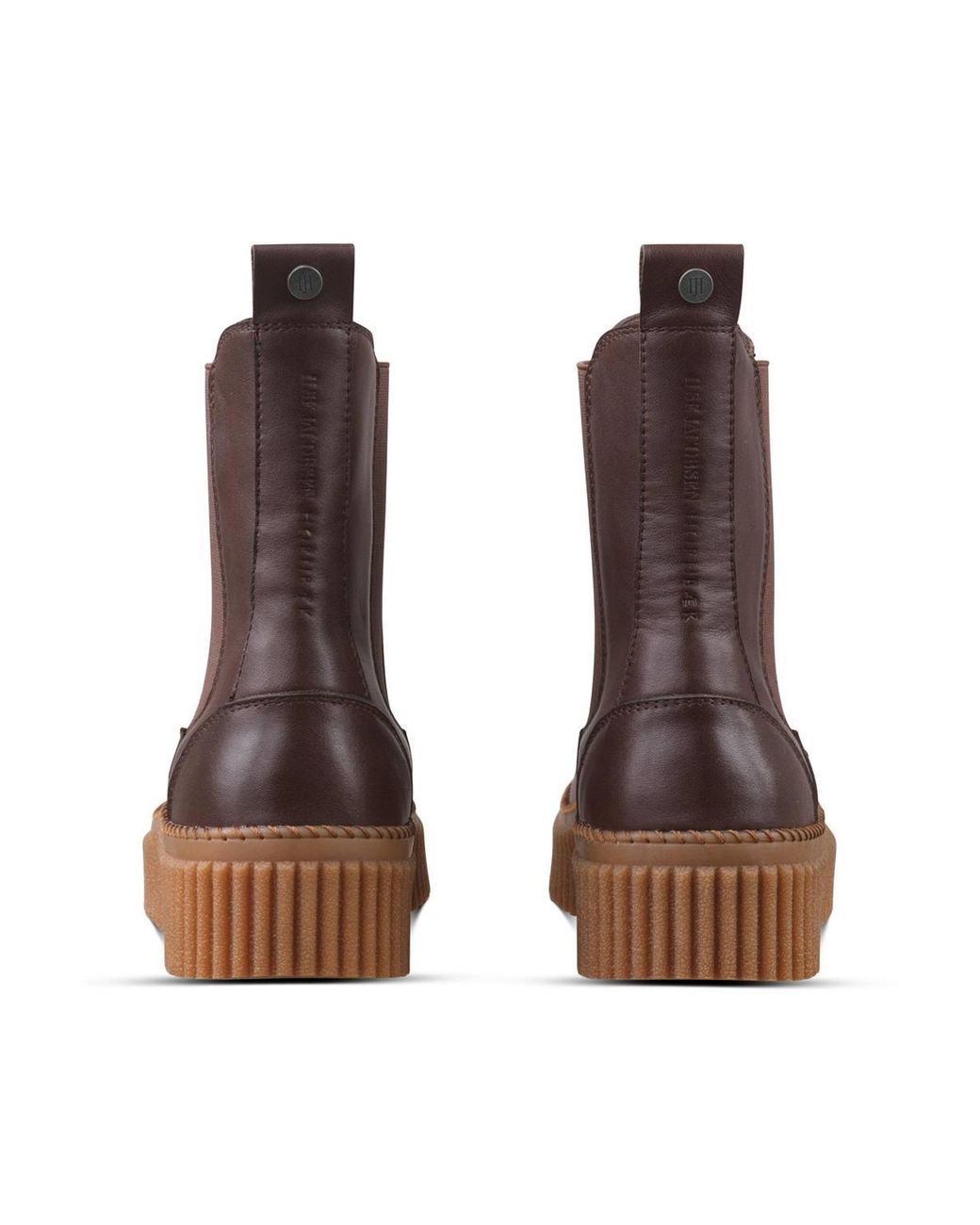 Ilse Jacobsen Brown Chelsea Boots Clay