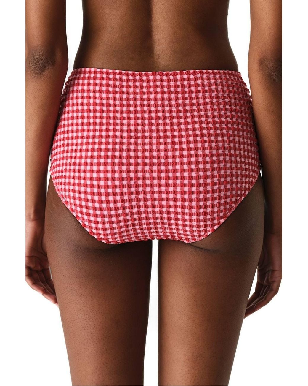 Penti Paulina Checked Textured High Waist Bikini Bottom