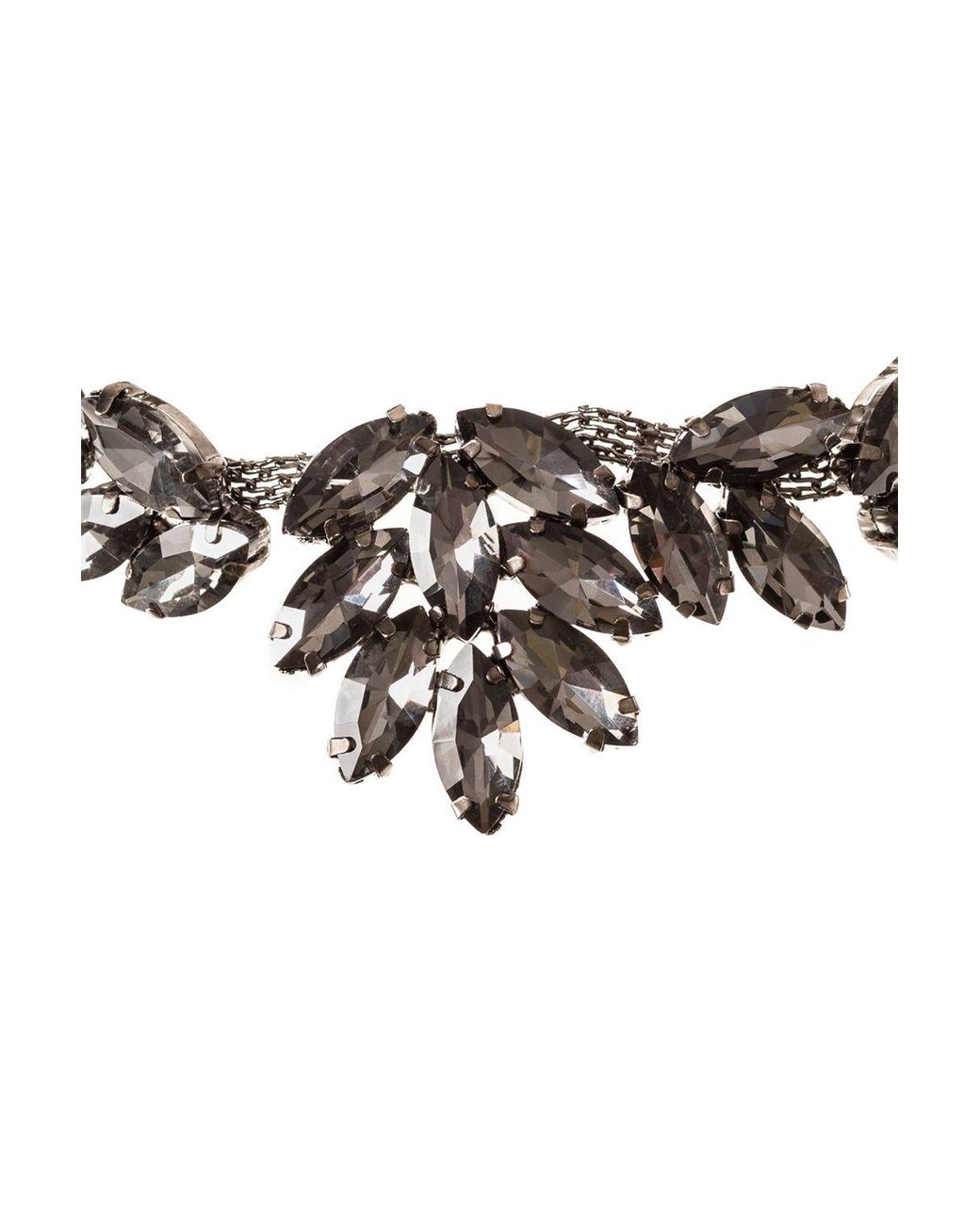 Neel Blue Black Diamante Motif, Crystal Appliques, 210Mm X 35Mm