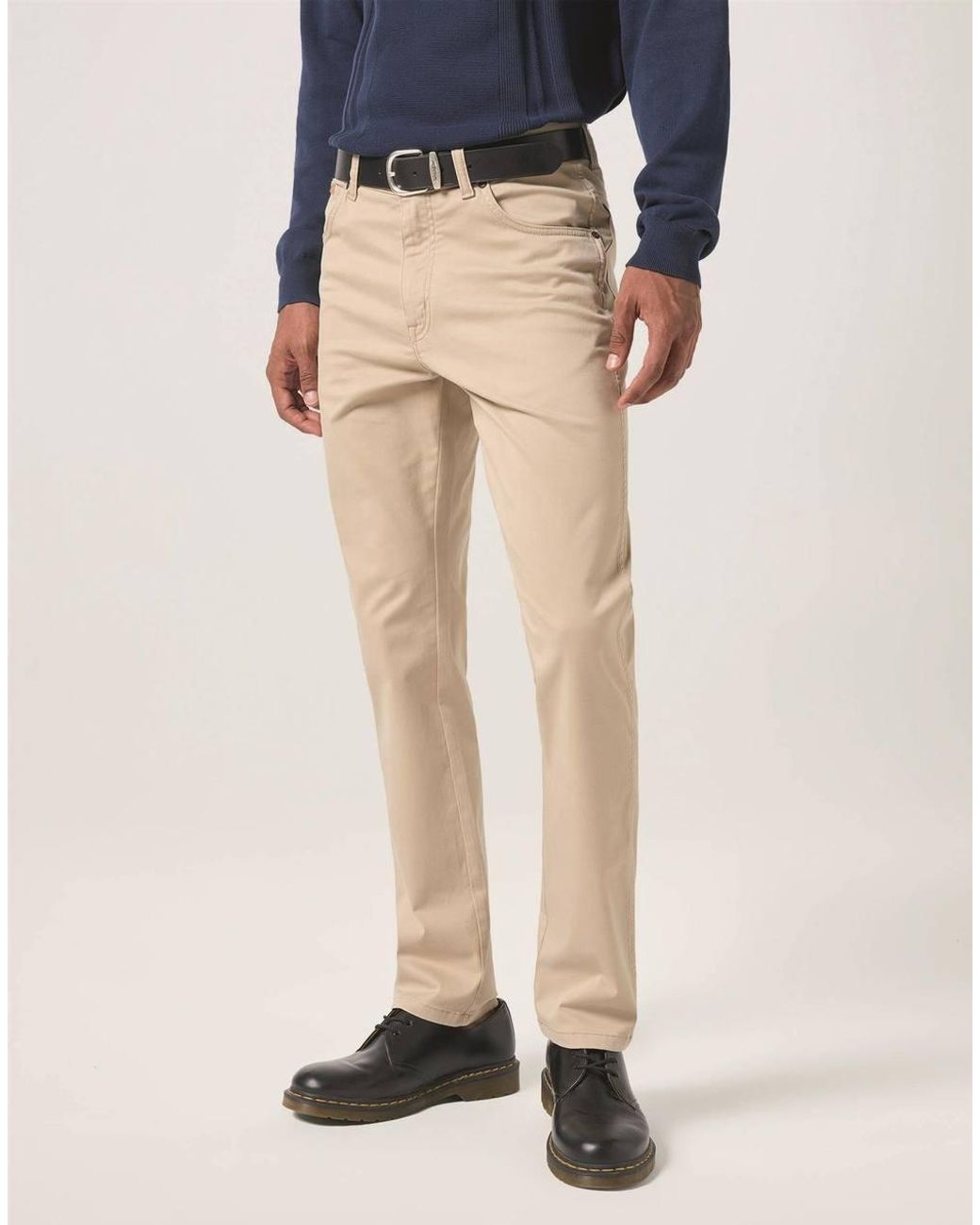 Wrangler Natural Texas Stretch Straight Soft Chino Trouser For for men