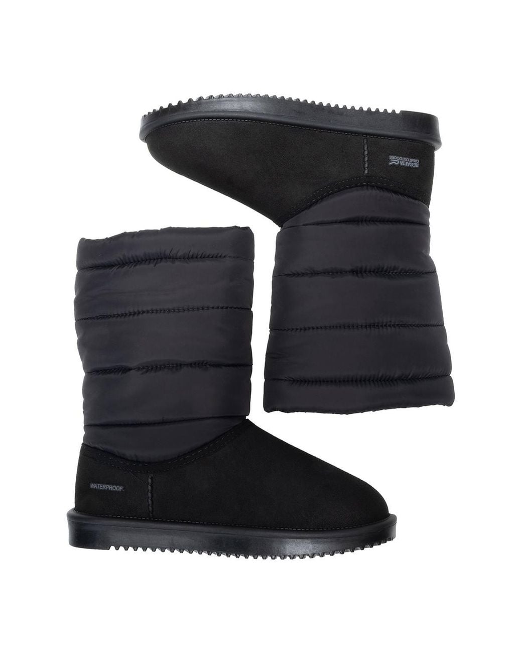 Regatta Black Waterproof Risley Baffle Mid Boots