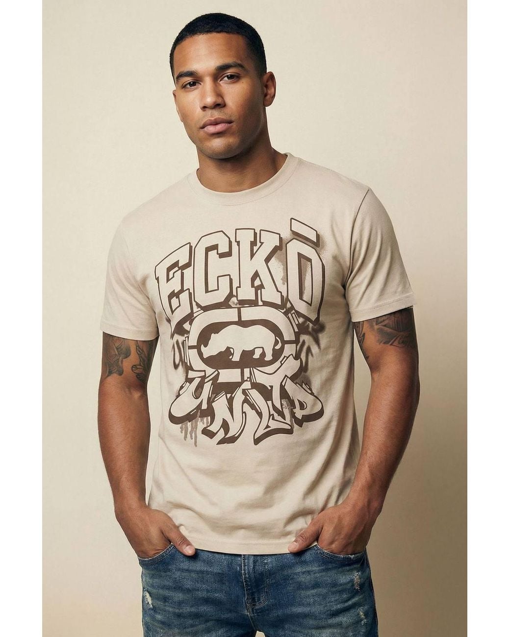 Ecko' Unltd Natural Spray T-Shirt for men
