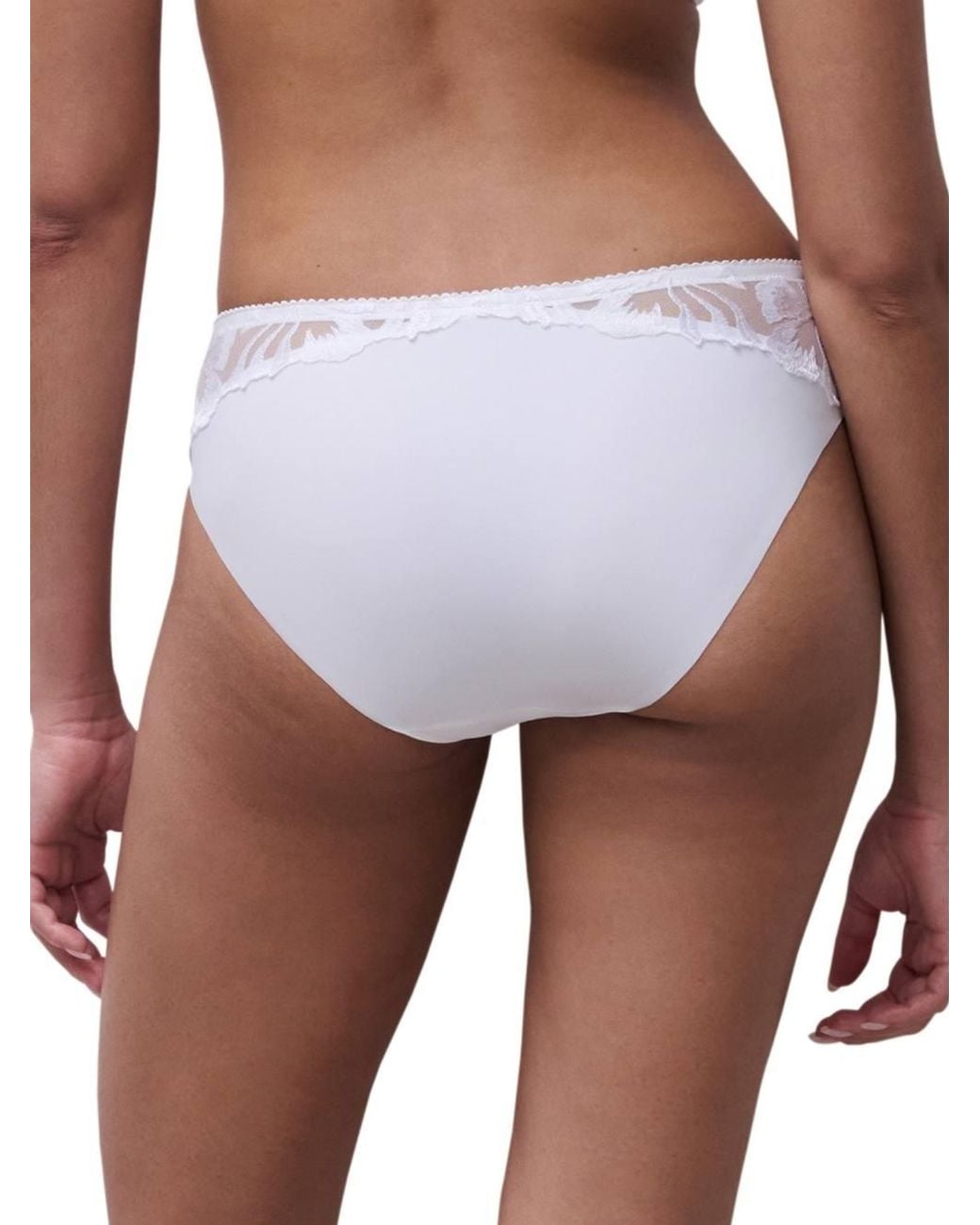 Chantelle White Majestic Covering Brief