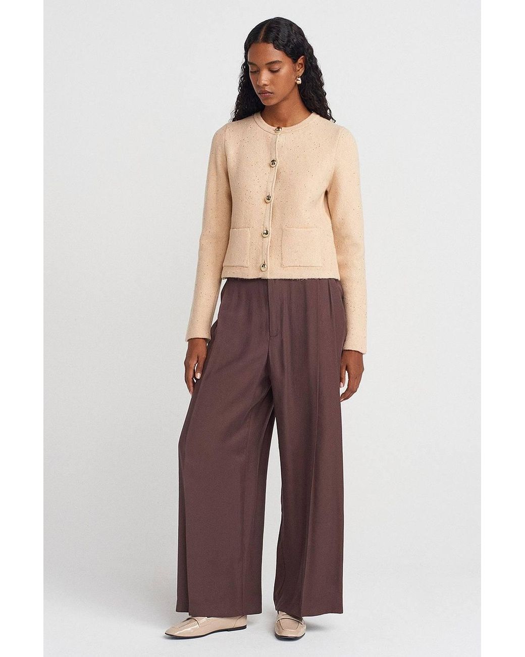 Dilvin Red Knit Cardigan