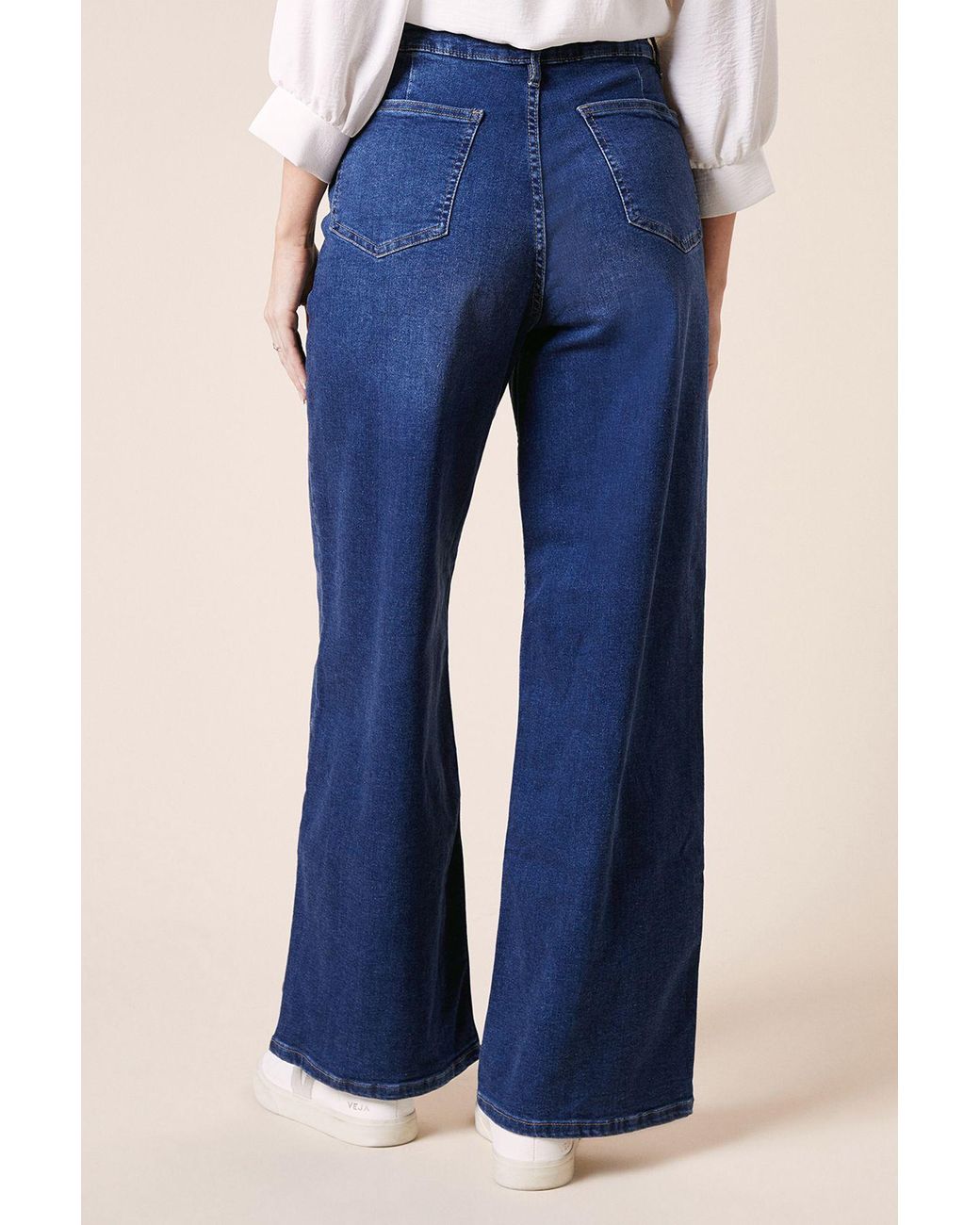 Dorothy Perkins Blue Wide Leg Denim Jeans