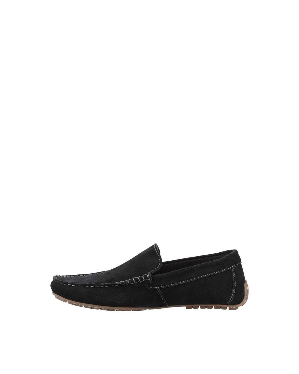 Hush Puppies Black Ralph Suede Shoe for men