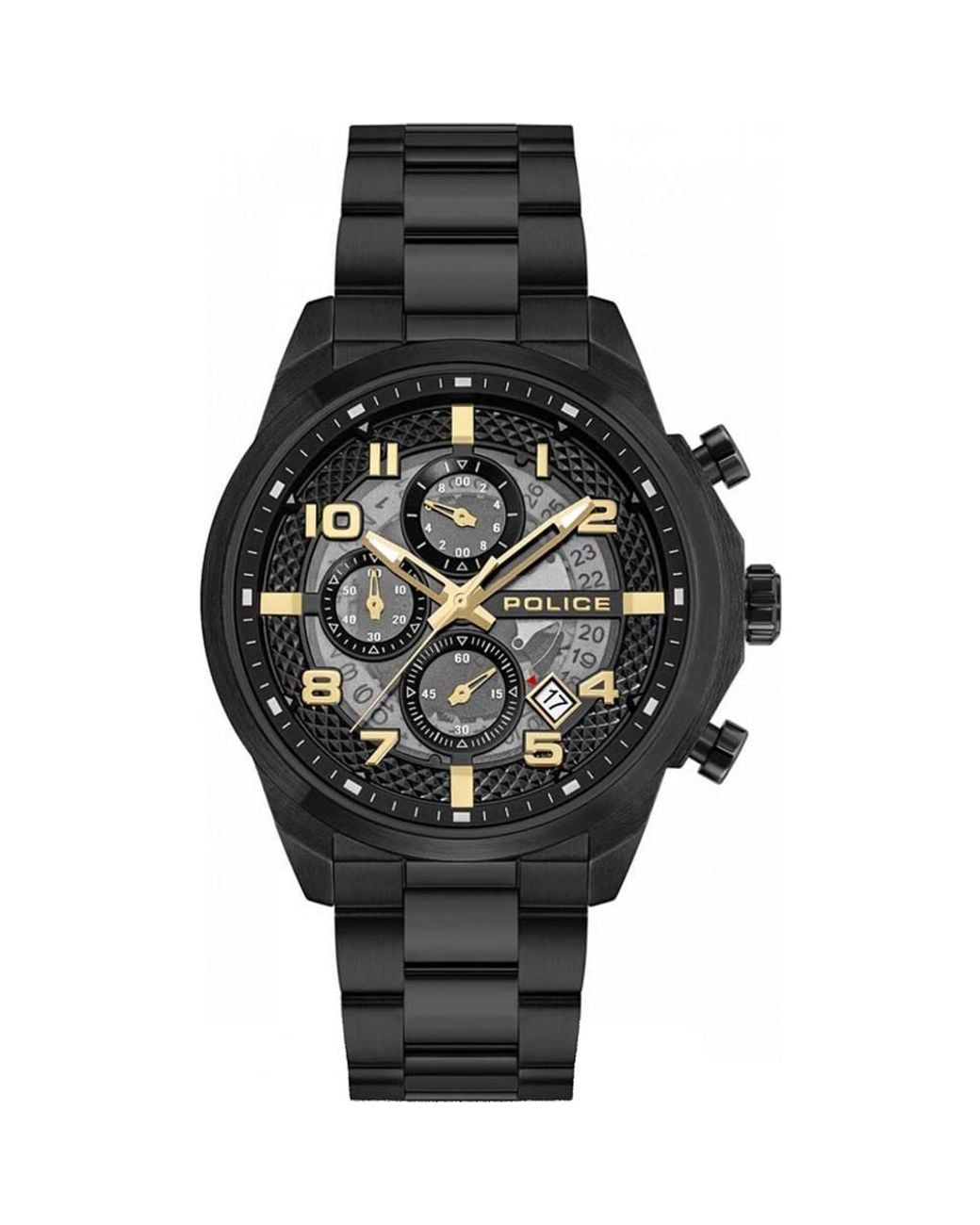Police Black Pewgk0053902 Urban 44Mm Quartz Watch for men