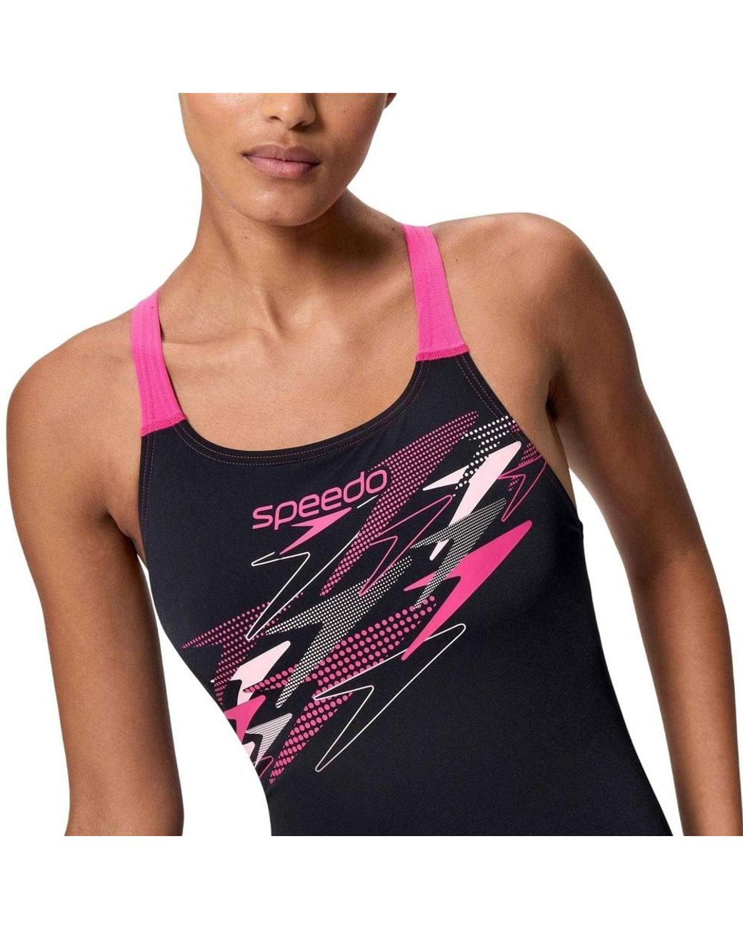 Speedo Blue Medalist Logo One Piece Swimsuit